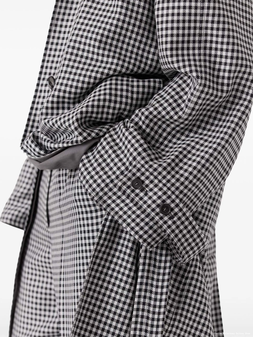Affordable Women reversible Stella coat McCartney car checked 0714